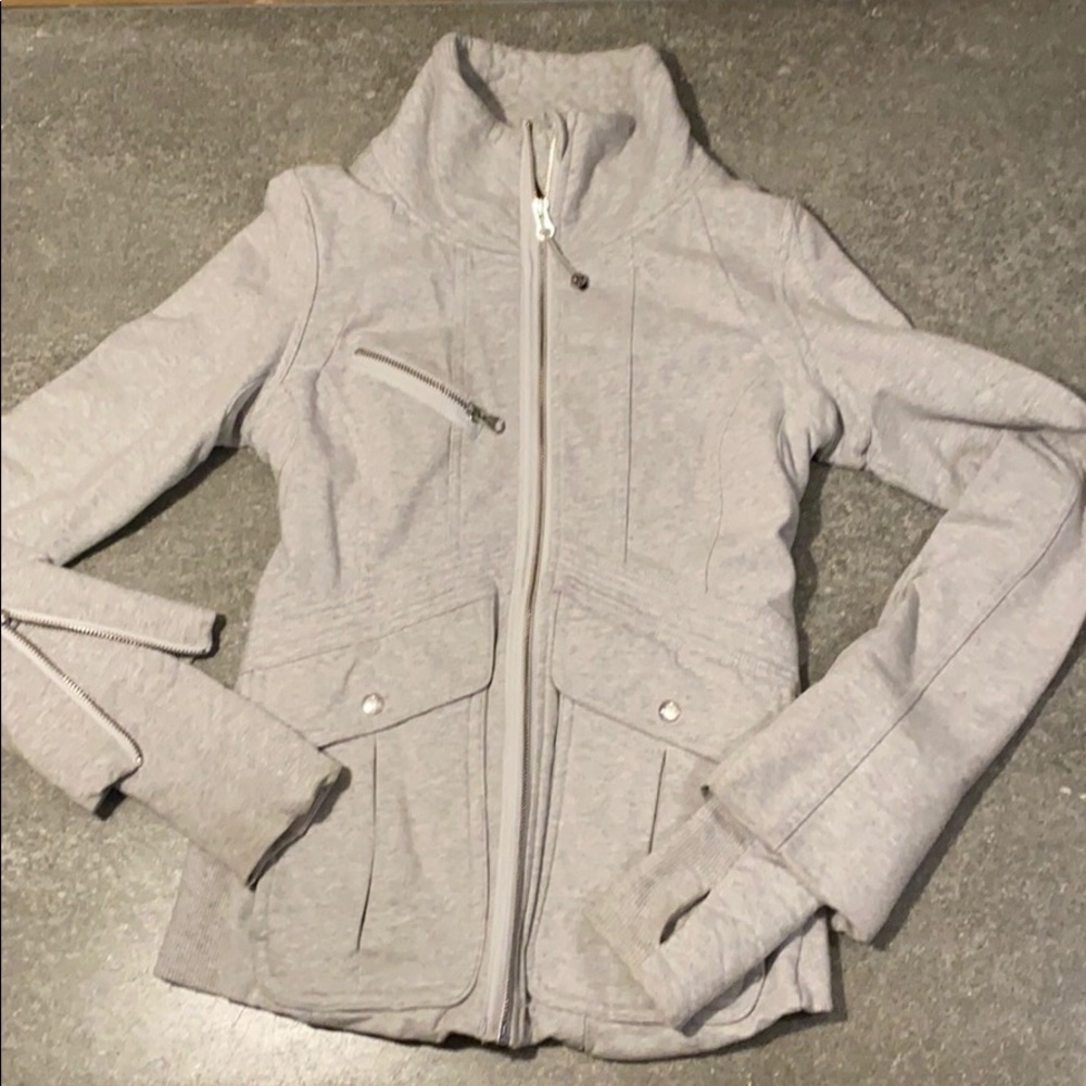 Lululemon grey zip up